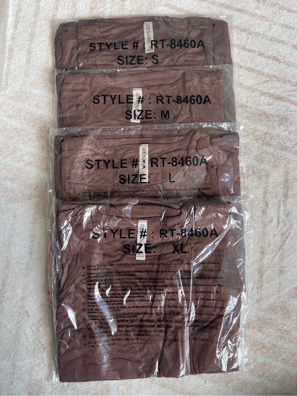 🤎 Zenana Double Layer High Neck Tank – Brown - Picture 3 of 3